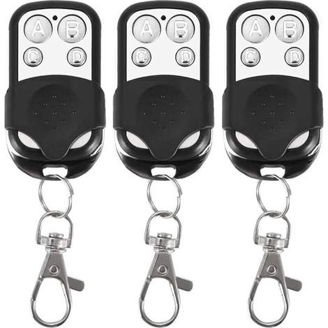 Set mit 3 Universalfernbedienungen, Festcode, mit einer Frequenz von 433,92 MHz, für automatische Tore (1/5)