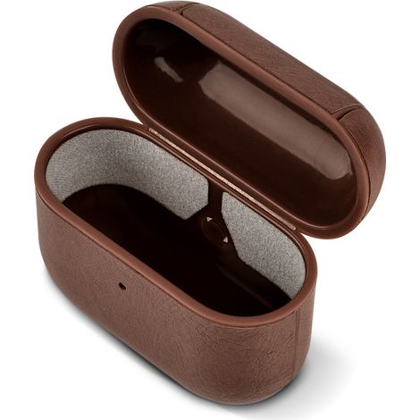 Étui en cuir marron pour AirPods 3 (2021), étui de protection antichoc en cuir véritable de qualité supérieure pour écouteurs Apple AirPods 3 (1/5)