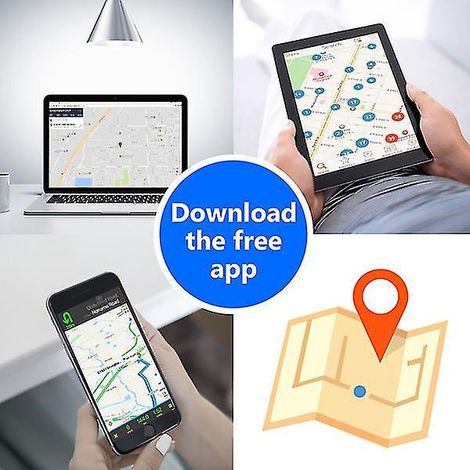 Tragbarer GPS-Tracker für Echtzeit-Positionsverfolgung, Sprachaufzeichnung und Bewegungshistorie.