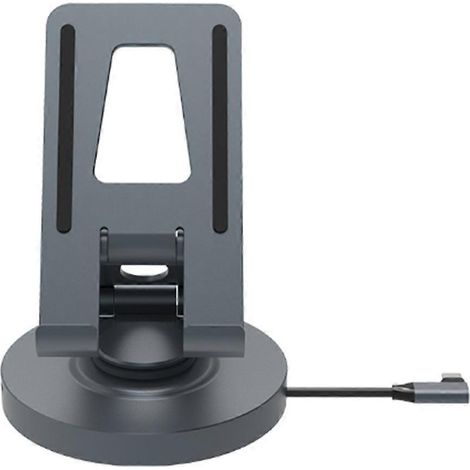8-in-1 USB-C-Hub mit 360°-Drehständer, HDMI-kompatibel, 4K 60Hz, 100W PD Power Delivery, 5 Gbit/s USB, SD/TF-Kartensteckplatz, 3,5-mm-AUX-Eingang für iPad Pro (1/5)