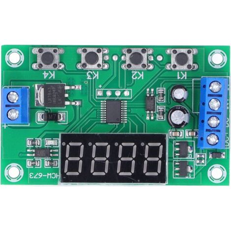 PCB monocanal avec minuterie déclenchement – Module commande tube MOS – Relais 7‑24V pour automation (1/5)