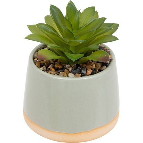 Planta artificial, maceta cerámica - Atmosphera créateur d'intérieur