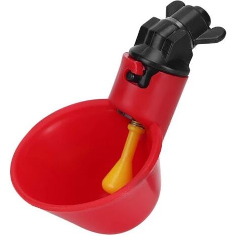 QORVA-Abreuvoir pour volailles, lot de 10 distributeurs d'eau automatiques avec coupelles pour poulailler, poules, canards, etc. (1/4)