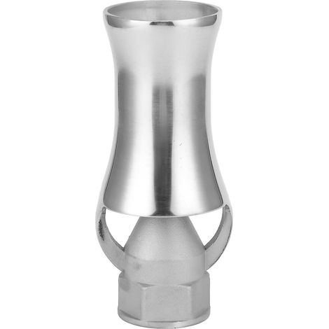 Stainless Steel Cedar Shaped Fountain Nozzle Adjustable Water Spray Head Pond Sprinkler (1/5)