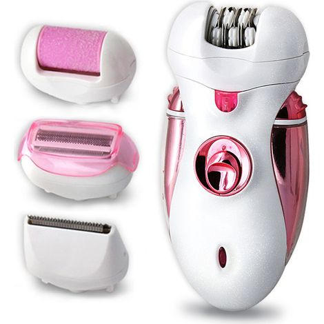 Épilateur, rasoir électrique pour le corps entier, tondeuse, ensemble de rasage rose-AquaForge