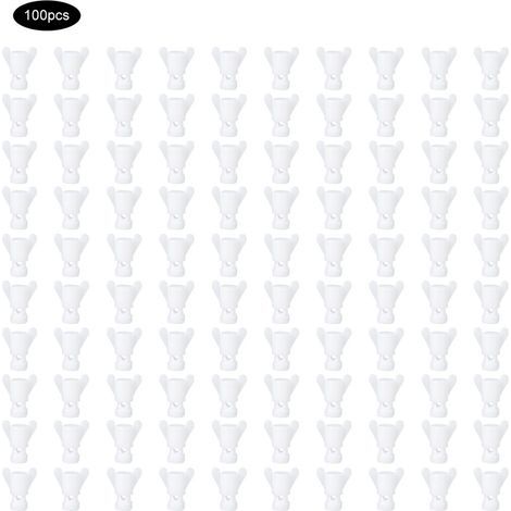 Lot de vis et écrous en plastique blanc pour fixation de fenêtre de ventilation - accessoires agricoles - 100 pièces (1/5)