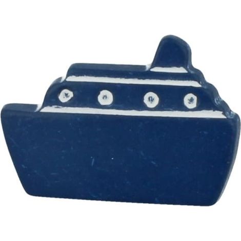 Möbelknopf Kinderzimmerknopf Schrankknopf Modell Blaues Schiff
