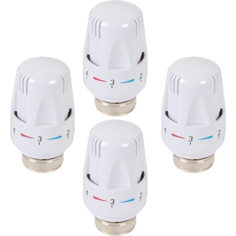 4PCS Thermostatic Head Thermostatic Radiator Valve Replacement Head Thermostatic Radiator Valve M30 x 1.5 Thermostatic Radiator Head for Home Office (1/5)