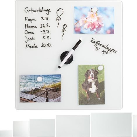 Magnettafel aus weiem glas 88