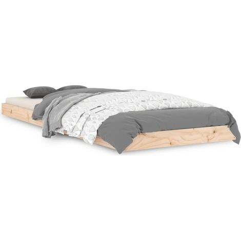 Maison Exclusive - Massivholzbett 75x190 cm Kiefer