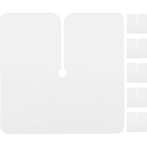 Set mit 6 Haarverlängerungs-Schutzkappen, Mehrloch-Abstandshaltern und Schutzwerkzeug – 11,00 x 11,00 x 0,10 cm – Transparent (1/4)