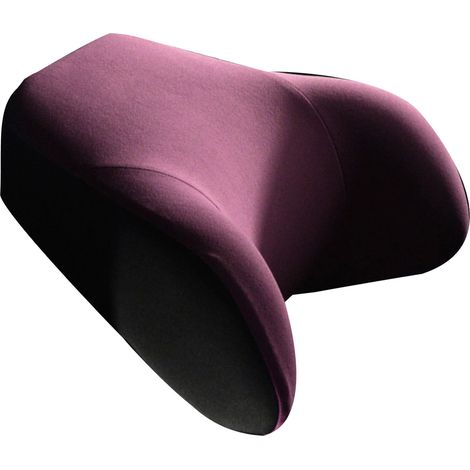 Coussin de siège auto en mousse à mémoire de forme respirante et douce, soutien de la nuque et du dos pour la conduite, rouge violet (1/5)