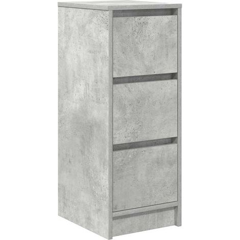 Meuble de Rangement Cuisine Style Béton, Bois d'Ingénierie, 29.5 x 34 x 76 cm (1/5)