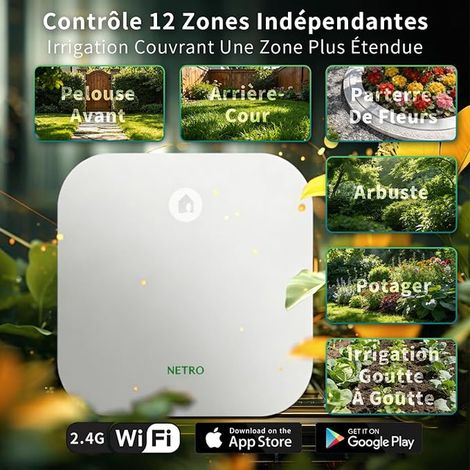 Sprite 12Zone Watering Timer for Garden, WiFi Controlled App (1/4)