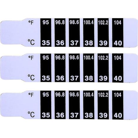 30 bandelettes thermométriques frontales (1/3)