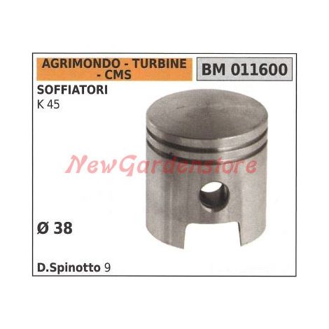 Pistón para soplador K45 Ø  38mm AGRIMONDO 011600