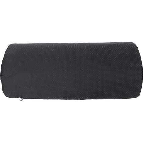 Repose-pieds de bureau semi-circulaire en mousse à mémoire de forme, massant et relaxant, accessoire de bureau noir (1/5)