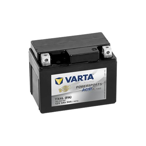 Varta – Batterie moto AGM 12V 3Ah 50A – Technologie scellée pour quad et moto – Polarité plus à droite – Dimensions 113 x 70 x 87 mm (1/2)