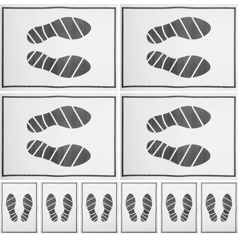 Paper Car Floor Mats 25 Pieces Black and Protective