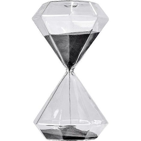 Sablier décoratif, objet de décoration pour la maison ou le bureau-Black