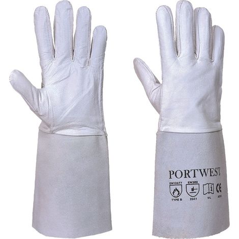 Guanti Di Protezione Da Saldatura Premium Tig Grigio 9