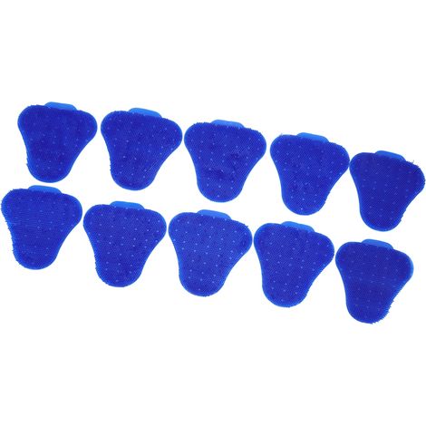 Packung mit 10 dreieckigen, spritzwassergeschützten Urinal-Lufterfrischern, blaue, duftende Toilettenmatte. (1/5)