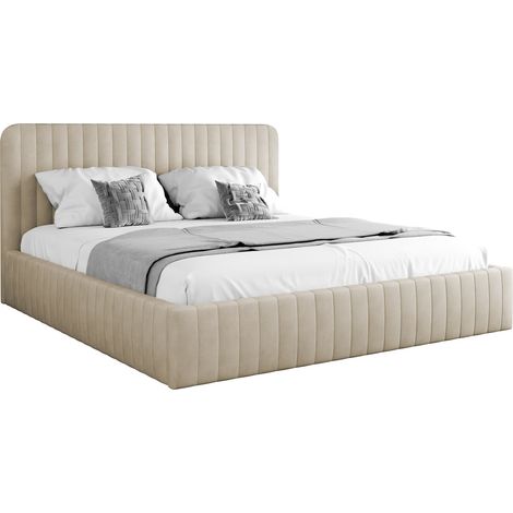 Cama TrendyNest Caprion, Velluto 02, Doble, 160x200, Tapiz, Somieres, 171x212x106cm (1/5)