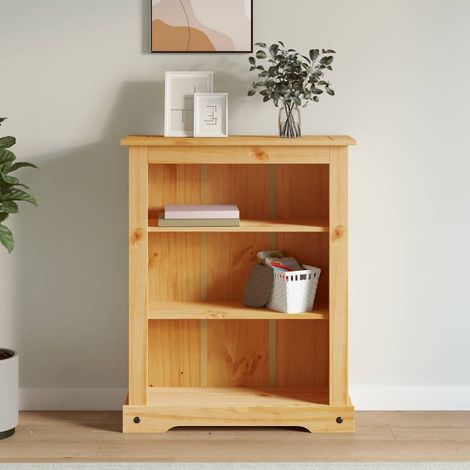vidaXL Libreria a 3 Ripiani Pino Messicano Corona Range 80x29x100
