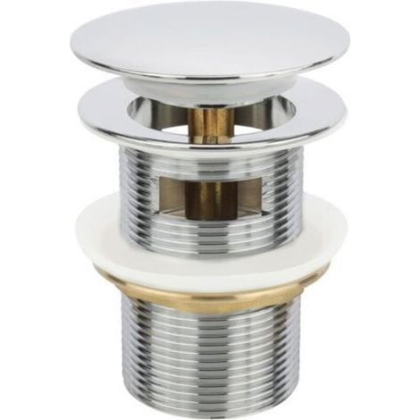 Bouchon de vidange de baignoire autoportante chromé, compatible avec le kit de vidange (1/5)