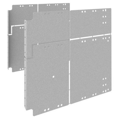 Cloison latérale arrière pour jeu de barre optimisé en prof.quadro evo 300x800 - HAGER UC3080BSO