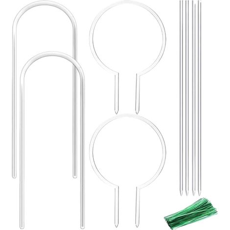 für Pflanzen Pfähle transparent U förmig Rankhilfe für