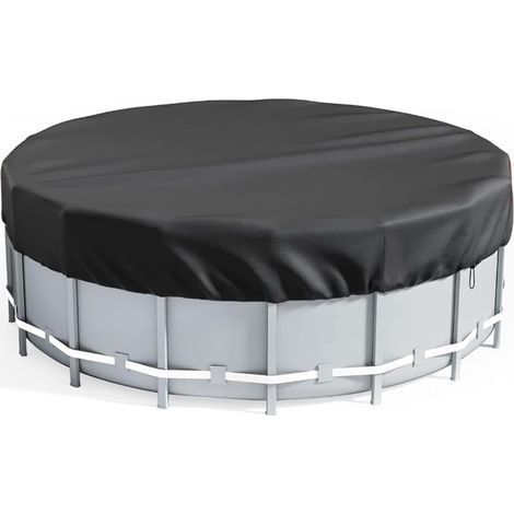 Housse Piscine Ronde Chiens – 182x20 cm – Anti-poussière, Anti-UV – pour Extérieur (1/5)