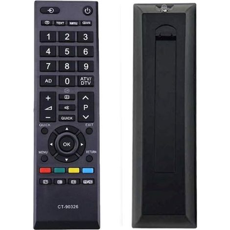 Remplace la telecommande Toshiba CT-90326 pour Toshiba CT-90326 Compatible avec la telecommande Universelle Toshiba pour Toshiba TV (1/5)
