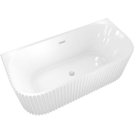 freistehende Badewanne Wanne Acryl F07 170x80cm Armatur wählbar ohne Armatur