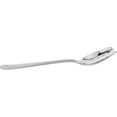 Cuillère de service ajourée en acier inoxydable, grande cuillère ajourée, cuillère de service multifonction en métal, cuillère de service pour buffet, cuillère de cuisine ajourée (1/4)