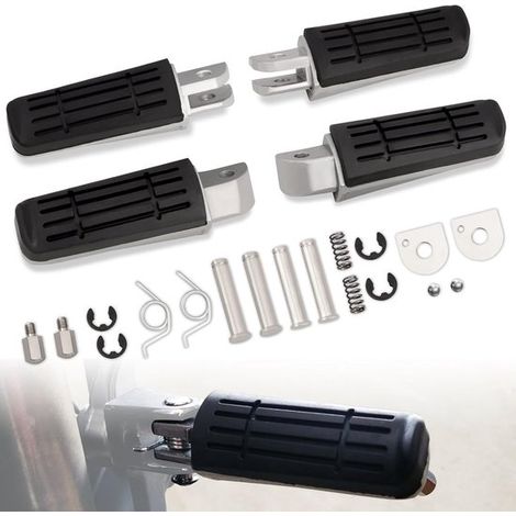 Pedane, pedane passeggero e pedane pilota, adatte per FJR 1300, FZ1, FZ400, FZ6, FZ6R, XJR400, XJR1200, XJR1300, XJ6 (1/4)
