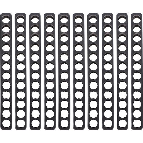 Étui de Rangement Plastique Noir pour Embouts de Tournevis Hexagonaux 6,35mm 12 Trous 10 Pièces Protection et Organisation (1/5)