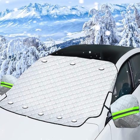 Couverture Pare-Brise Voiture Bâche Pare Brise Protection Couverture Repliable, Hiver Films de Protege antigel pour Voiture (1/5)