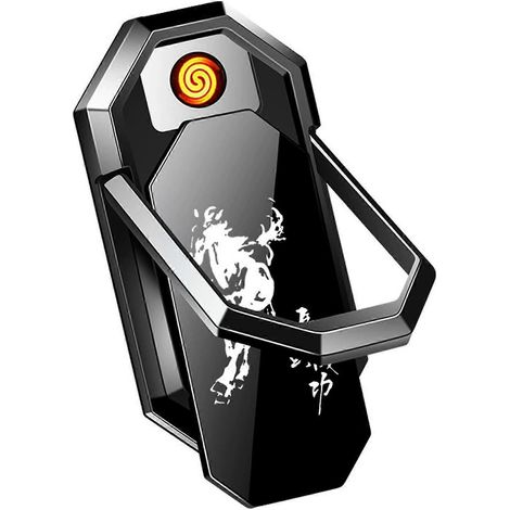 Briquet de poche avec support pour téléphone. Design portable et élégant, idéal au quotidien. Cadeau parfait pour les passionnés de technologie. (1/5)