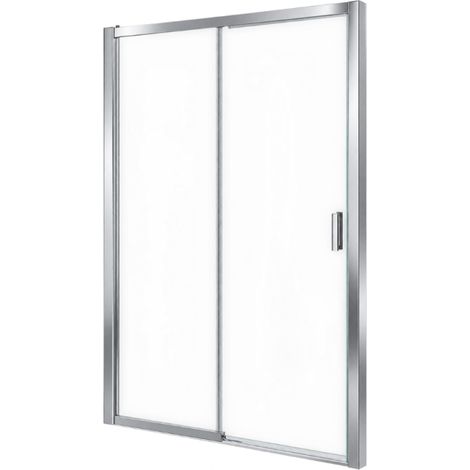 Paroi de douche NOVELLINI Lunes 2.0 2P porte coulissante 138x195 cm et paroi fixe 84 cm (1/4)