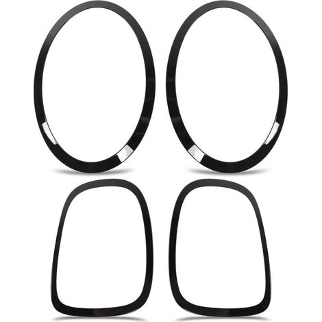 Capots de bordure de phare arrière noir brillant – ABS et PP – Pour modèles F55 F56 F57 One Cooper S JCW 2014-2022 (1/5)