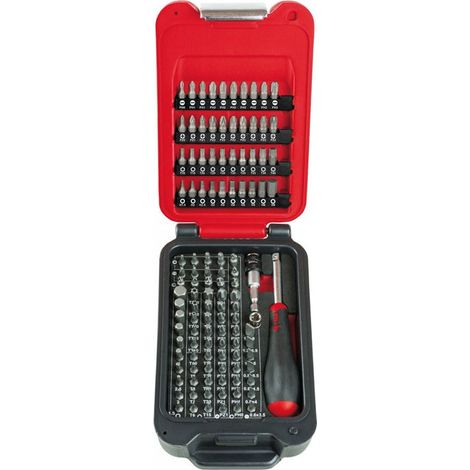 Mob Outillage – Coffret d'embouts de vissage 115 pièces – 112 embouts S2 25mm – Porte embouts magnétique Autolock – Coffret en PEHD résistant (1/5)