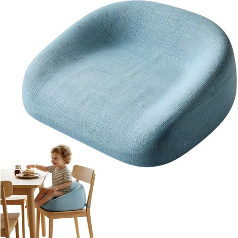 Coussin Rehausseur Chaise Enfant, Enfant Réhausseur Enfants Chaise, Rehausseur De Siège, Lavable, Démontable, Hauteur 6 À 8 Cm Pour Les Repas Des Jeunes Enfants, Bleu (1/5)