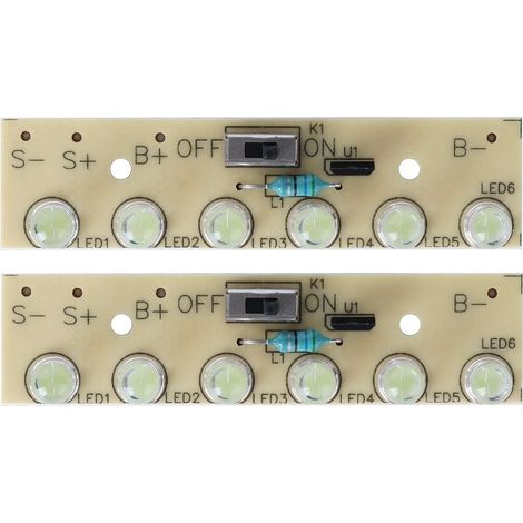 Contrôleur de lampe solaire, Module de commande de lumière de pelouse, Circuit imprimé avec interrupteur 1.2V RF1206, 2 pièces (1/5)