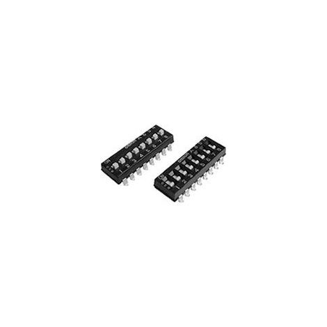 Omron A6SN-8104-P Interrupteur DIP Nombre de pôles 8 CMS 1 pc(s) Bag