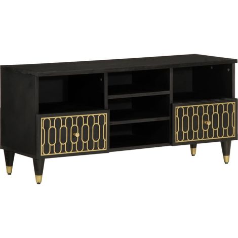 TV-Schrank 100x33x46 cm Massivholz Mango