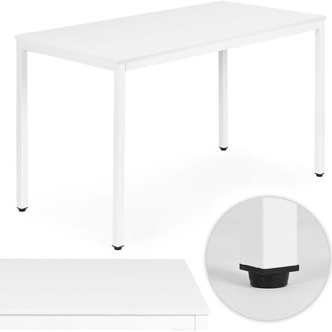 Tavolo da pranzo/scrivania, 120x60 cm, posti a sedere 4-5, MDF bianco