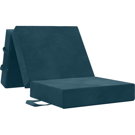 Foldable Sofa Bed 75 x 63 x 45 cm Blue vidaXL (1/5)