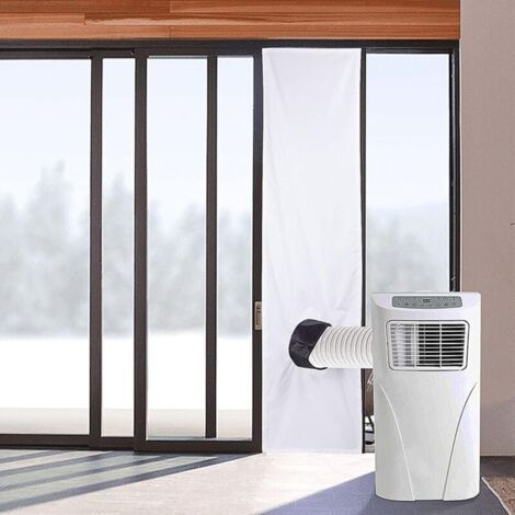 AIMOONSA Joint de fentre AC - Kit de fentre universel portable pour climatiseur mobile et sche-linge - 300 cm - Kit de ventilation de fentre avec corde rtractable et fixation adhsive (1/5)