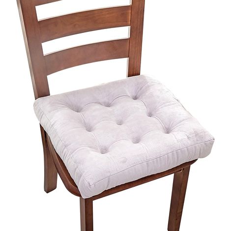 Square Dining Chair Cushion, PP Cotton Fiber Seat Cushion with Removable Cover for Bay Window Tatami (1/3)